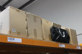 Six Boxes of Five Vascular Black Faux Leather Sports Holdalls.