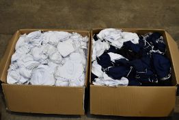 Two Boxes of Assorted Face Masks in White, Black, Blue. Unworn.