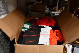 Mixed Clothes Box including T-Shirts, Trousers, Jumpers, Coats and More, Various Style's and Sizes.