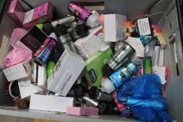 Assorted disposable vapes, e-liquid, smoking accessories and related items (Many items past expiry d