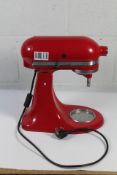 Kitchen Aid Artisan Mixer in Candy Apple, Base Unit Only. Pre-owned, Untested.