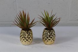 Twenty Six Ceramic Pineapple Decoration Pots.