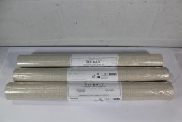 Three Fine Harvest T10950 Flax by Thibaut Wallpaper (68.5cm x 8.2m).