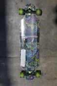 Muuwmi Longboard Compact ABEC 7 with Light Up Wheels, Neon, Adult. As New, Wrapper Slightly Opened.