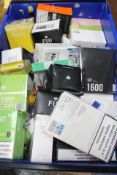 Assorted disposable vapes, e-liquid, smoking accessories and related items (Many items past expiry d