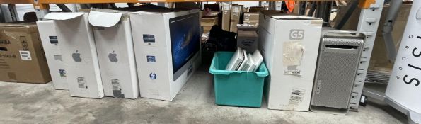 Assorted pre-owned Apple iMac's and MacBooks (sold for parts) and a quantity of assorted Apple produ