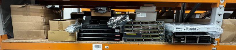 A quantity of assorted IT & Networking hardware including Cisco, HP and Sophos (All items untested,