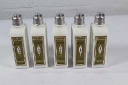 Five L'Occitane Verveine Body Lotion 5 x 250ml.
