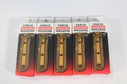 Five VSR - 10, 50 Rounds Magazines Boxed.