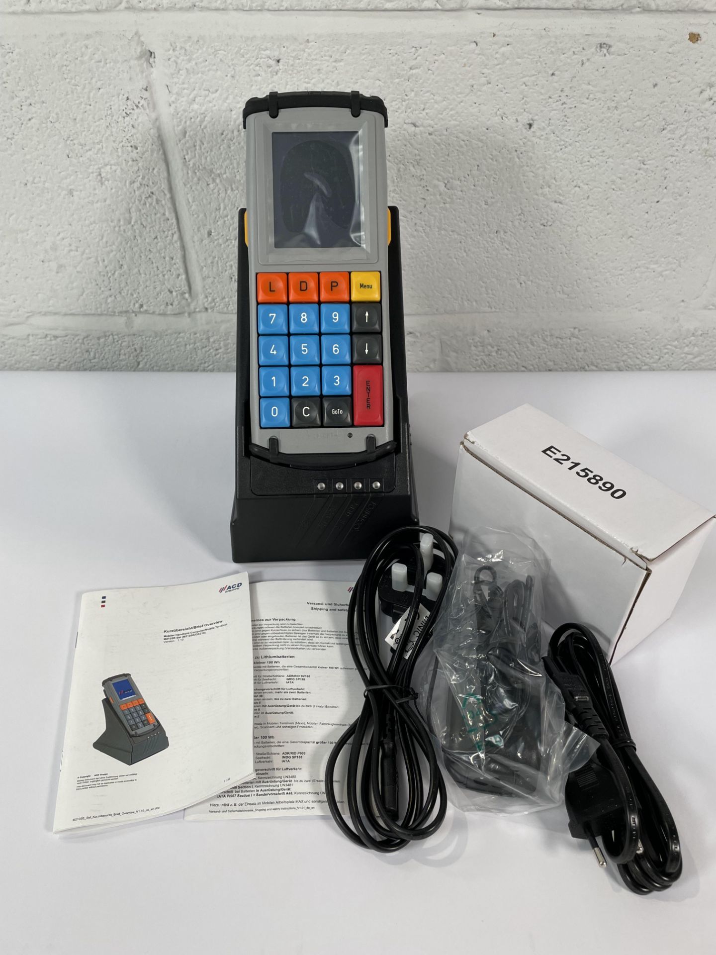 ACD Elektronik M210SE Mobile Terminal and DS210 Docking Station.