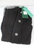 Two Kronstadt Benjamin Recycled Cotton Cardigans - Black - Large.