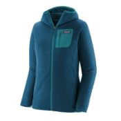Patagonia R1 Air Full-Zip Hoody in Lagom Blue, Women's, Size M.