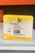 Abbott Freestyle Libre Sensor 2 Glucose Monitoring Sensor, Yellow/White (EXP: 2025-03-31). As New.