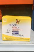 Abbott Freestyle Libre Sensor 2 Glucose Monitoring Sensor, Yellow/White (EXP: 2024-07-31). As New.