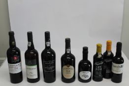Eight Assorted Port's To Include Taylors LBT 2016 750ml, Ferreira Tawny 750ml, Quinta Do Noval 2016