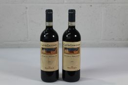 Two Castel Giocondo Brunello Di Montalcino 2018 2 x 750ml Red Wine Labels Very Slightly Stained.