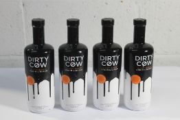 Four Dirty Cow Cream Liqueur Caramel Bombshell Vegan Gluten Free / Dairy Free 4 x 700ml.