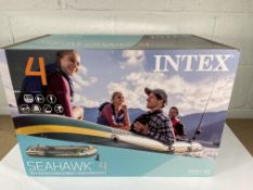 Intex Seahawk 4 Boat set - As New.