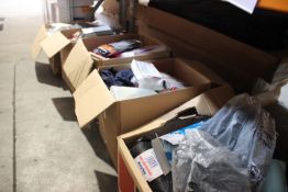 Five Boxes of Miscellaneous Goods, Including Items such as, Cleaning Products, Stationary, Household