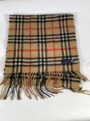 Burberry Checkered Cashmere Scarf (Pre-owned).