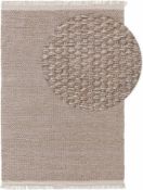 Benuta Lana Wool Rug - Beige - 160 x 230cm - As New (Stock image).