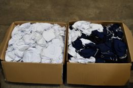 Two Boxes of Assorted Face Masks in White, Black, Blue. Unworn.