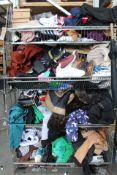 A Quantity of Assorted Pre-owned Clothing/Footwear and Related Items (Four Tier Basket Not Included)