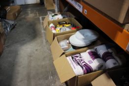 Six Boxes of Assorted Miscellaneous Goods, Including Items Such as, Cleaning, Household.