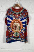 Dolce and Gabbana Teatro Di Pupi Pattern T-Shirt (Size 44) (Pre-owned).