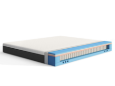 Emma Luxe Cooling Mattress, Kingsize, White/Black/Blue. Like New, Rolled. No box