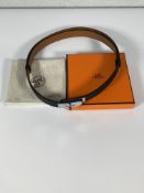 Hermes 18 Kelly Belt with Dust Bag and Box (Pre-owned).