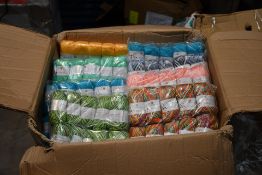 Box of Performance Wool, Various Colours. (Approximately 350 Balls)