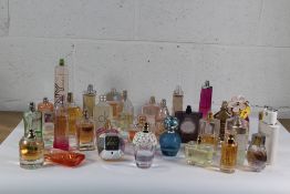 Thirty Assorted Part Used Perfum/Eau De Toilette To Include DKNY, Marc Jacobs Daisy, Si, Emporia Arm