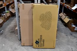 Mini Cotbed by Mookee, White Beach. Unused, light damage to box.