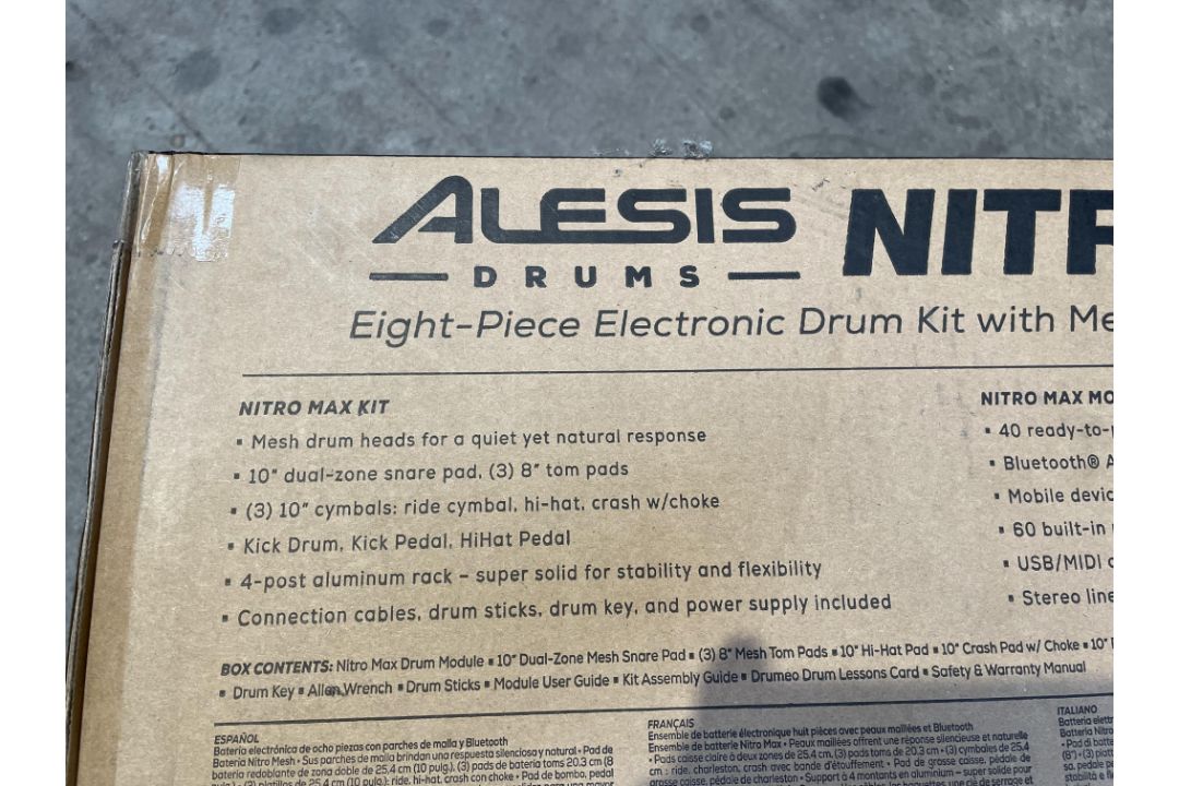 An Alesis Nitro Max electronic Drum Kit. As New in Box. - Image 3 of 4