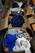 Four Boxes of Assorted Pre-owned Clothing.