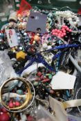 A Crate of Assorted Pre-owned/As New Costume Jewellery To Include Necklaces, Earrings, Bracelets, Ha