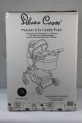 Three Silver Cross Pioneer 5 In 1 Dolls Prams Age 4 - 6, Limited Edition, Red Polka Dot, Boxed. One