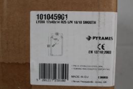 Two Pyramis Lydia (17x40) 1B UB Undermount Sink Stainless Steel (REF: 101045901). As New.