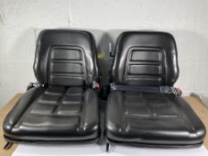 Two Forklift/Materials Handling Seats (viewing recommended).