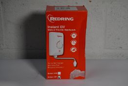 Redring Instant I3V Manual Electric Hand Wash 3.0KW, White. Untested, Inbox