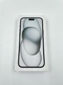 As new Apple iPhone 15 Plus (Global/A3094) 128GB In Black (Box sealed, some cosmetic marks to box) (
