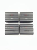 Four pre-owned Leica Geosystems GEB361 Li-Ion Batteries (Untested, sold as seen).