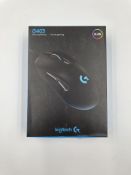 Four as new Logitech G403 Prodigy Wired Gaming Mice (P/N: 910-004796).