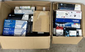 A quantity of assorted printer cartridges (All items sold as seen).