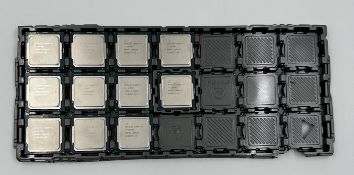 Eleven pre-owned Intel Core i7-10700T SRH6U 2.00GHz Desktop Processor (Untested, sold as seen).