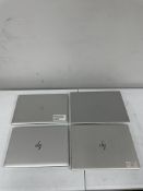 A quantity of pre-owned HP laptops sold for parts (All items with hard drives removed/remote managem