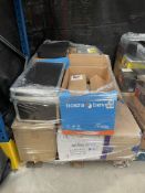 A pallet of assorted new and pre-owned IT/electrical items & accessories (All items sold as seen).