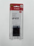 Ten as new Canon LP-E17 Battery Packs (Packaging sealed).