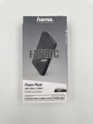 Six as new Hama Fabric 10000 mAh Power Packs in Grey (Boxes sealed) (EAN: 4047443449009).